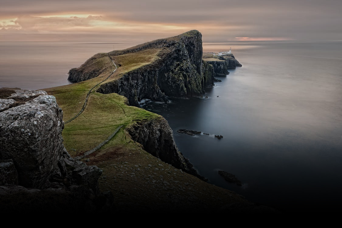 Sea cliff peninsula